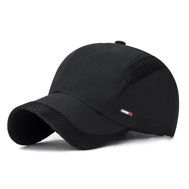 Summer Breathable Mesh Quick-Drying Hat Outdoor Sports Sun Hat Red Leather Label Sun Protection Sun Hat - 3