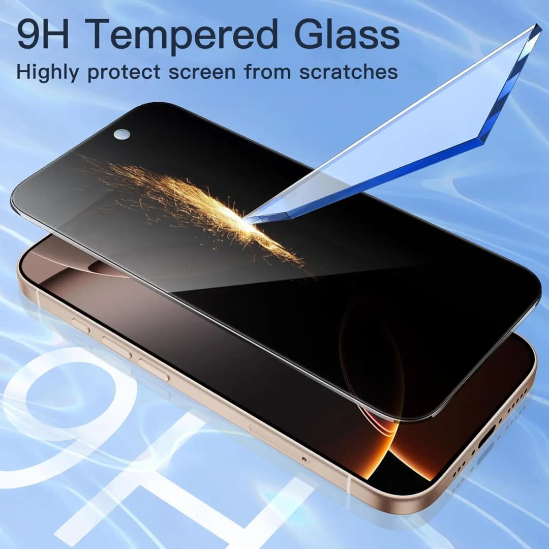 1/3/5 PCS Anti Spy Tempered Glass For iPhone 17 16 15 Pro Max Privacy Screen Protector iPhone 16 Front Film iPhone 15 14 Plus verre trempe iphone 17 16e 14 13 12 11 Privacy Film - 5
