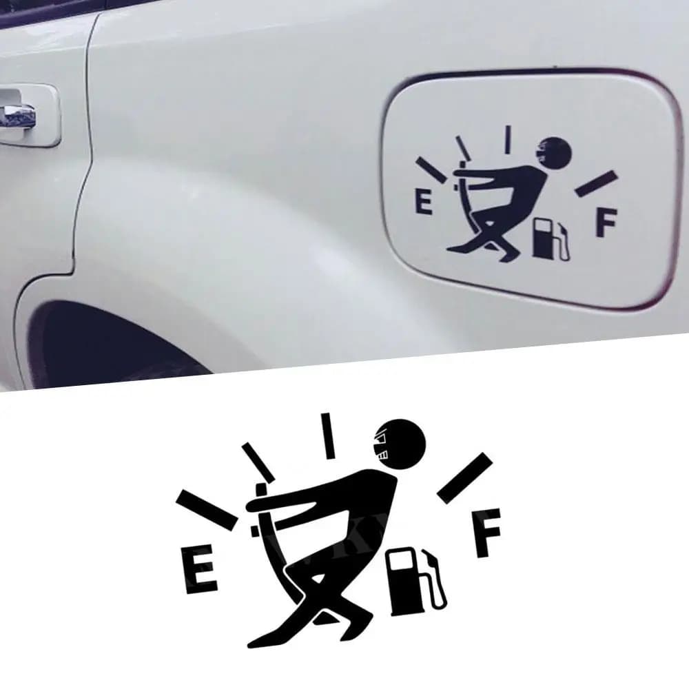 Funny Car Stickers Pull Fuel Pointer Reflective Decal Car Styling For Universal Tank Accessories One Per Set Car Sticker - 2