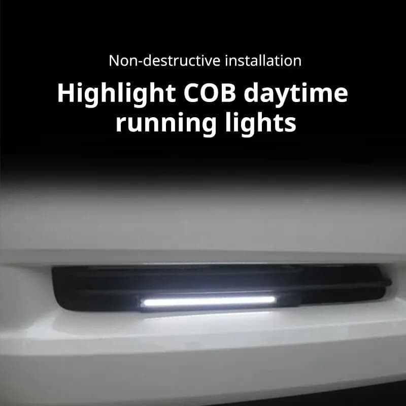 2pcs 17cm Universal Waterproof Daytime Running Lights COB Fog Lamp Car Styling Led Day Light DRL Lamp Fog Bar Lamp Strip Lights - 5
