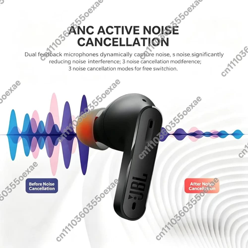 سماعات JBL T230NC اللاسلكية الحقيقية مع إلغاء الضوضاء والصوت الجهير النقي ومقاومة العرق IPX4 وشحن سريع - 4