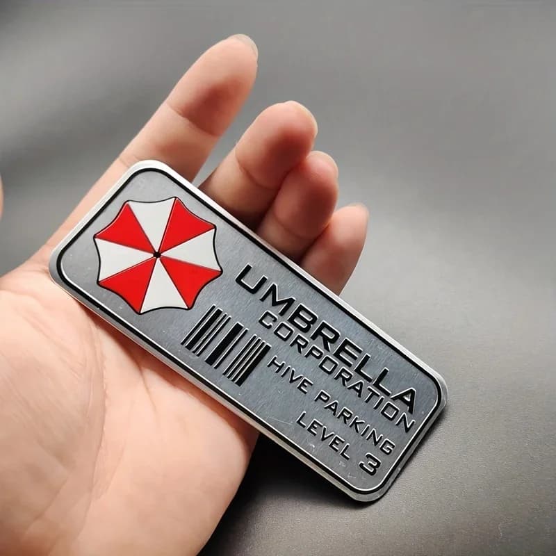 New 3D Car Metal Emblem Badge Car Body Trunk Badge Stickers For Umbrella Corporation Car Styling Decoration Accessories - 6