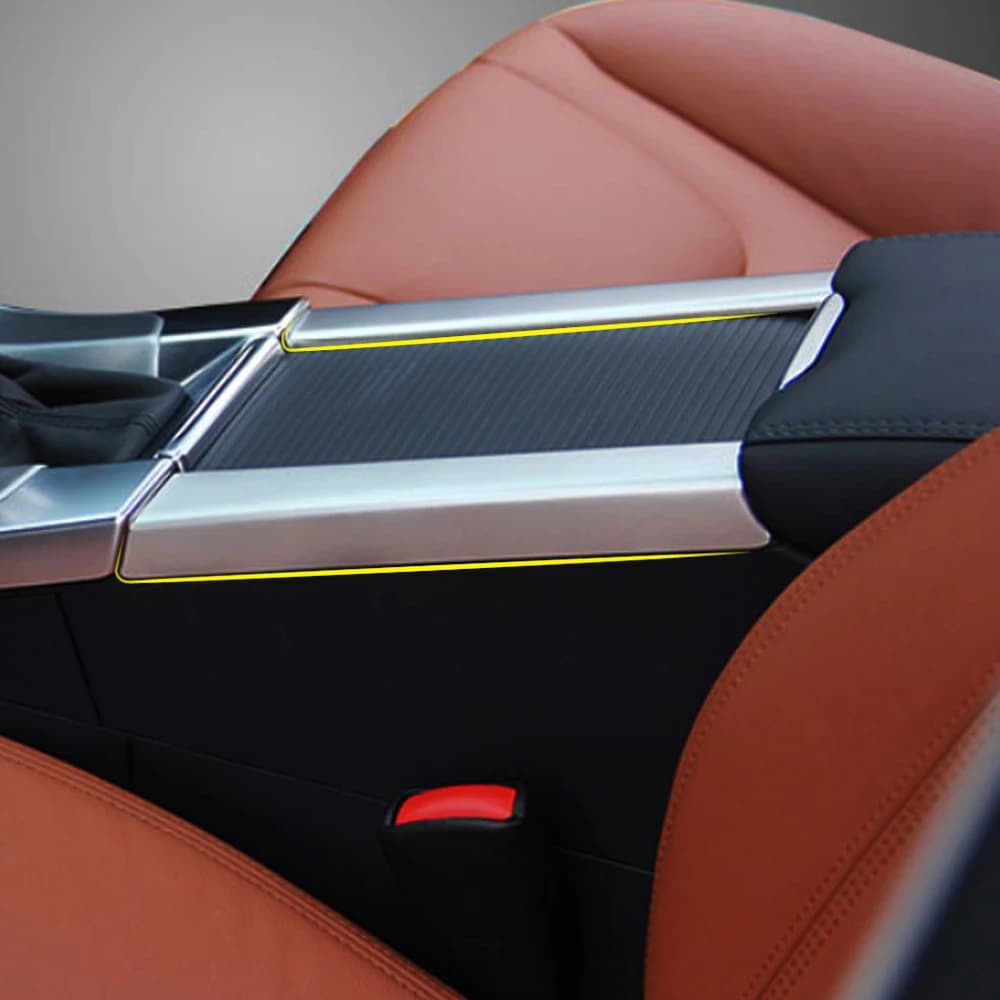 إكسسوارات عالية الجودة من الستانلس ستيل لحامل الأكواب وصندوق مسند الذراع لسيارات فولفو S60 /S60L/ V60/ XC60، تزيين فضي - 6