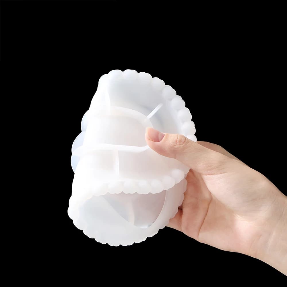 قالب سيليكون بيضاوي الشكل حامل أطباق مجوهرات DIY قالب راتنج إيبوكسي سداسي الأضلاع للديكور المنزلي - 5