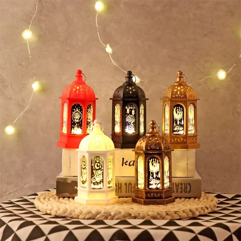زينة عيد مبارك، مصباح رياح LED، زينة حفلات إسلامية، فانوس رمضان، هدية ديكور للمنزل - 3