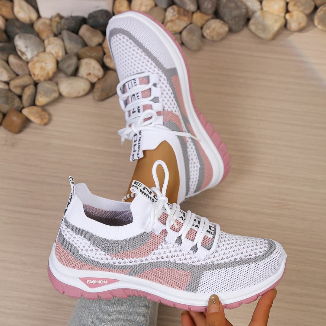 أحذية نسائية صيف 2026 حذاء رياضي كاجوال نمط جديد حذاء فردي بلونين، أحذية عمل كاجوال وعصرية متعددة الاستخدامات - 5