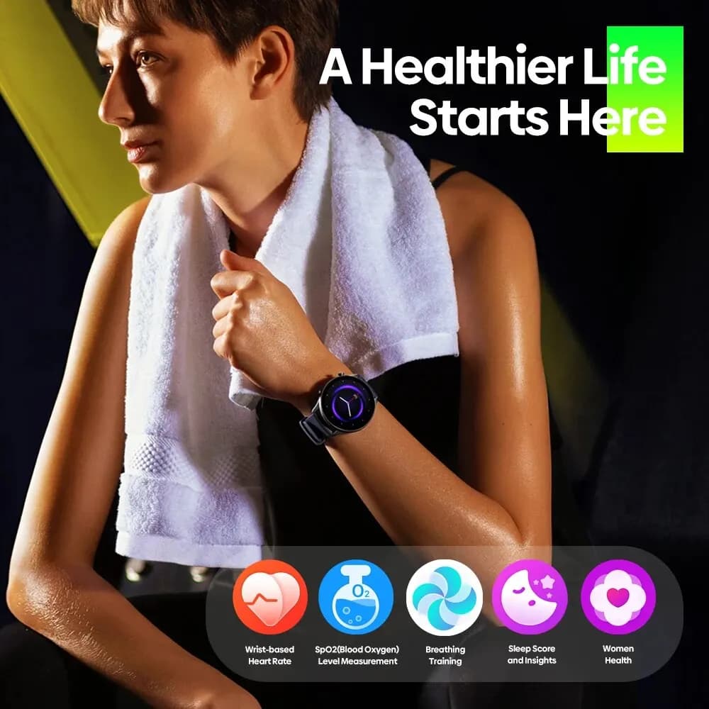 New 2024 Zeblaze Btalk 2 Lite Voice Calling Smart Watch Large 1.39'' IPS Display 100+ Sports Modes 24H Health Monitor Smartwatch - 4