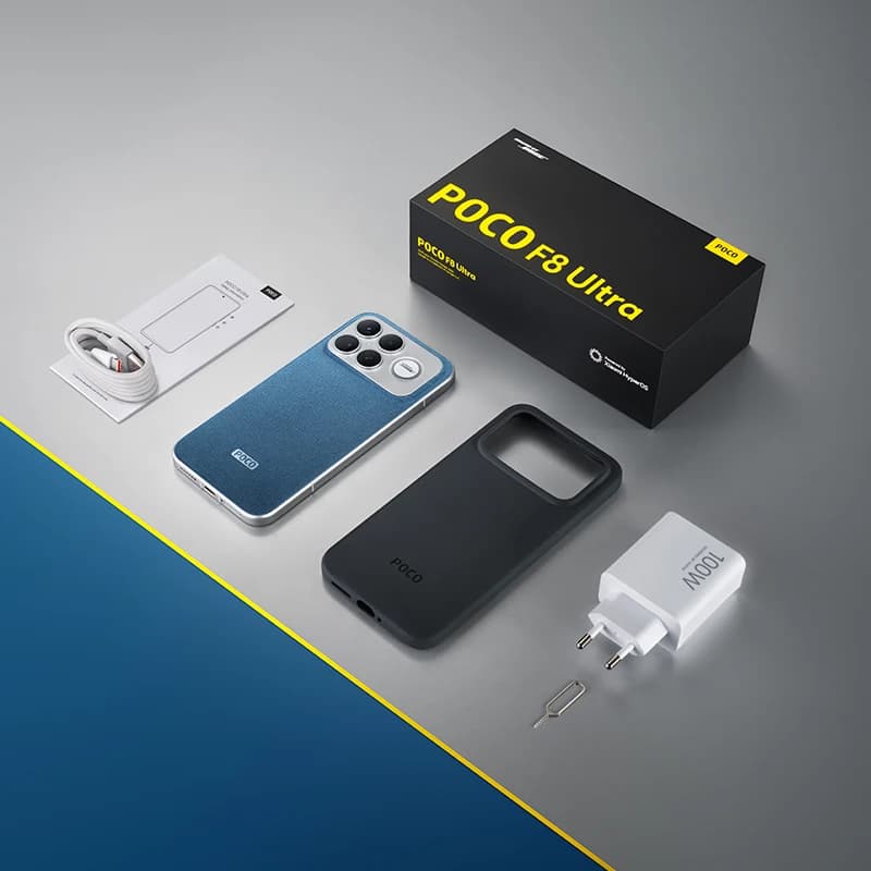 هاتف ذكي POCO F8 Ultra 5G إصدار عالمي معالج Snapdragon® 8 Elite Gen 5 شاشة 6.9 بوصة 120Hz بطارية 6500mAh كاميرا 50MP - 6