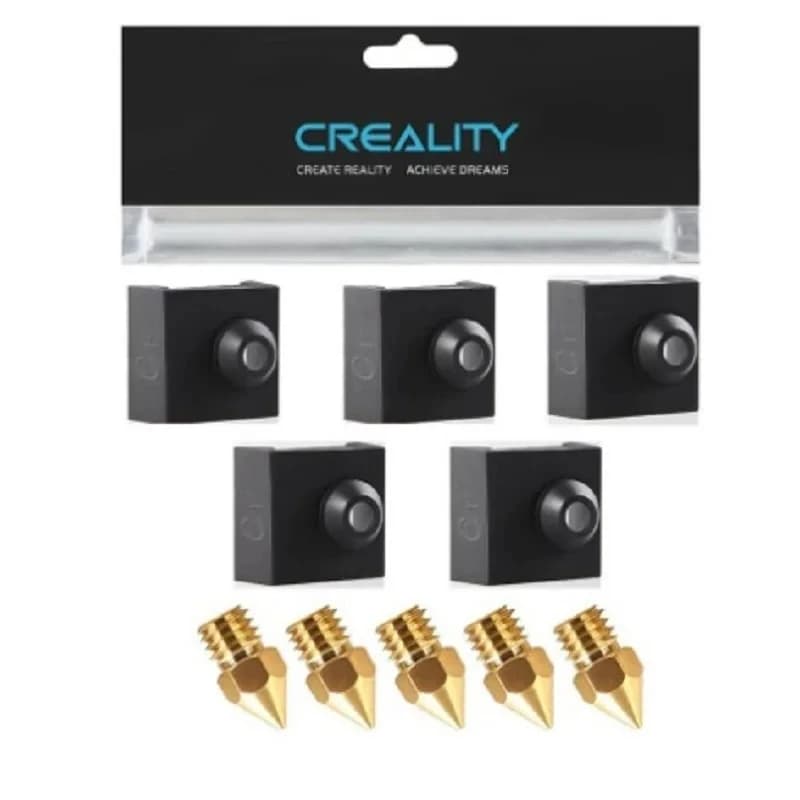 Official Creality Ender 3/Ender 5 0.4mm Nozzles with socks,for Ender 3 V2/Ender 3 Pro/Ender 3 Max/CR 10 Series 3D printer parts