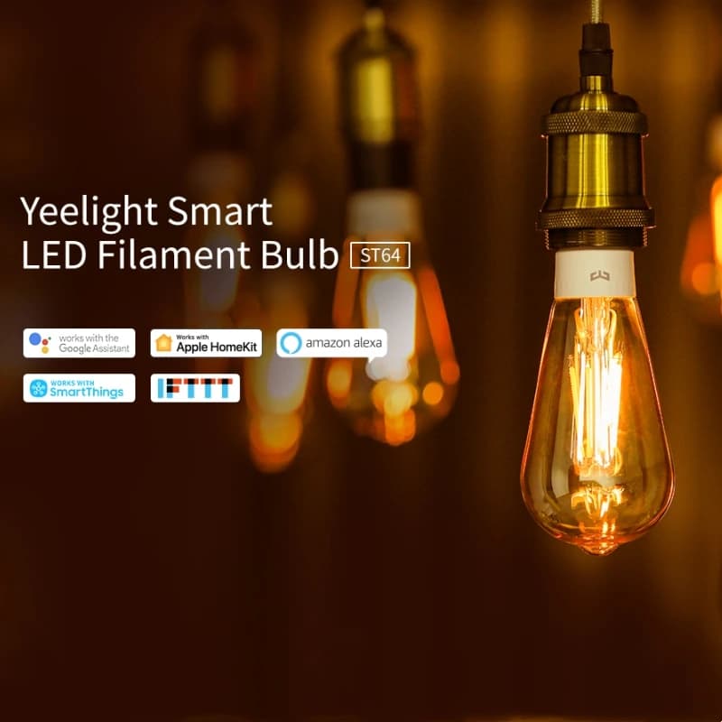 YEELIGHT Smart LED Filament Bulb ST64 WiFi Connected Warm White Voice Control Compatible For Homekit Alexa Google SmartThings - 2