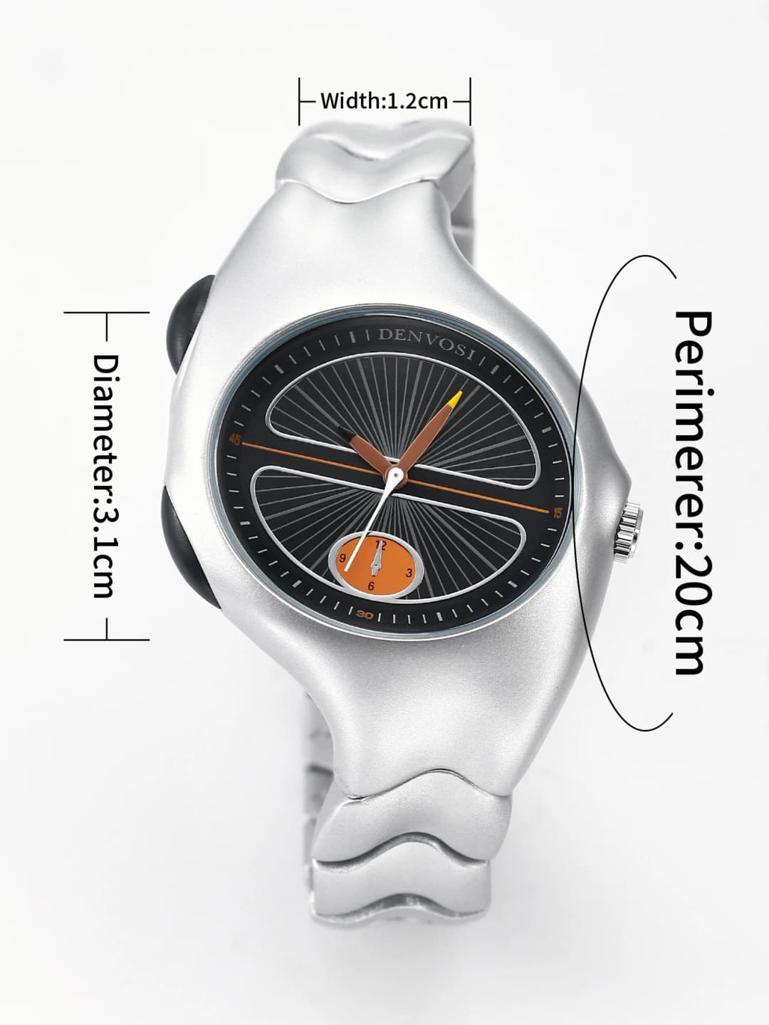 Alien Twist Original Watch Distorted Y2K Watch Men quartz watch Fashion Trendy Retro Watch  Sports Niche Personality Design - 3