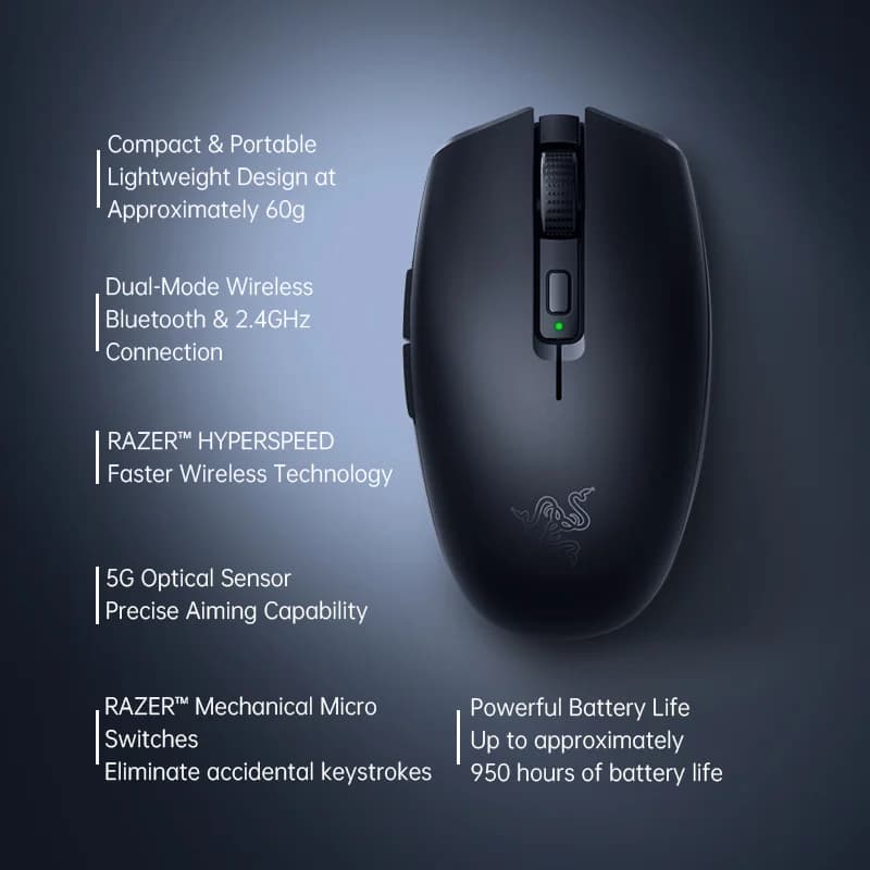 ماوس ألعاب لاسلكي Razer Orochi V2 بلوتوث وUSB وضع مزدوج - 2