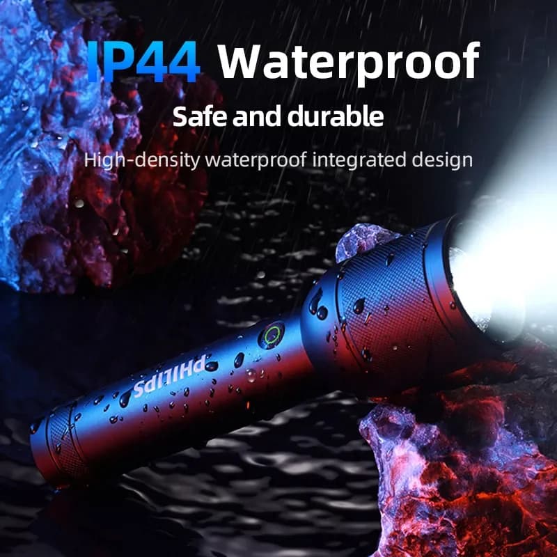 كشاف Philips SFL8168 الجديد لعام 2025 بقوة 3200 لومن ومدى 1000 متر محمول وقوي لإضاءة التخييم والمشي في الهواء الطلق - 3
