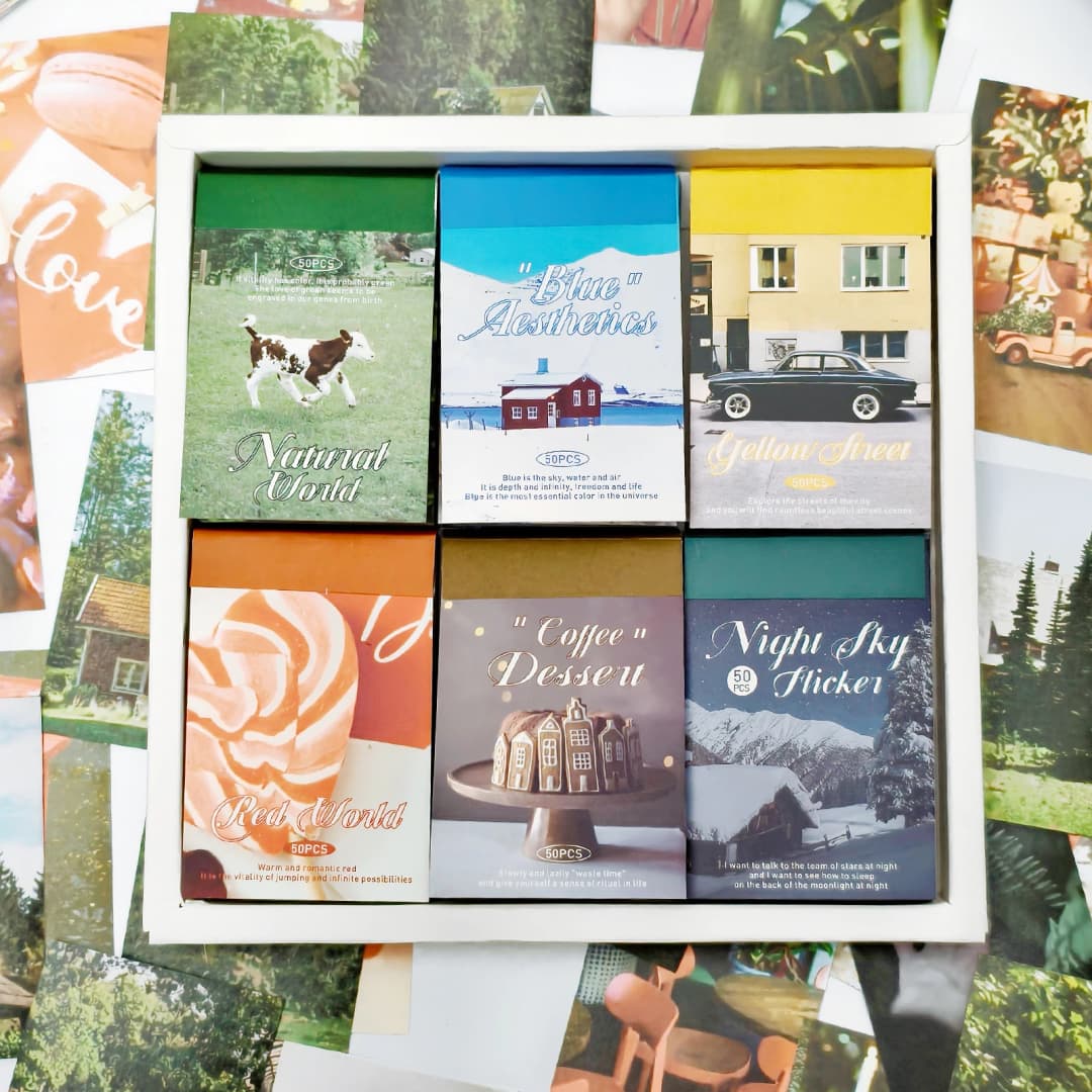 300 قطعة ملصقات واشي لصنع الألبومات، أسلوب الرسم الرجعي، كتاب ملصقات لدفاتر الملاحظات والمخططين، ملصقات جمالية