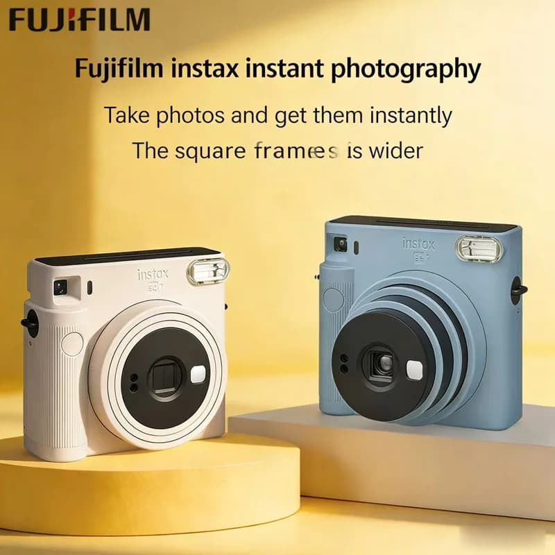 in Stock Genuine 4-Inch Fujifilm Instax Square SQ1 Instant Camera Blue /White/Orange Glacier Optional Fuji Instax Film Camera ﻿