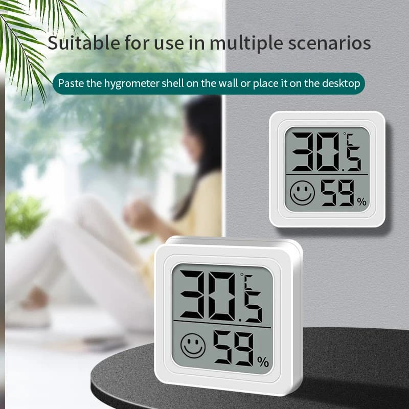 LCD Digital Thermometer Hygrometer Indoor Room Electronic Temperature Humidity Meter Sensor Gauge Weather Station For Home ﻿ - 3