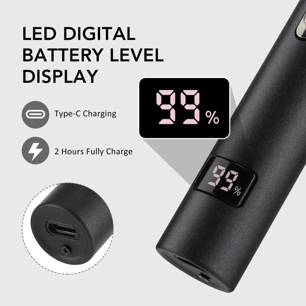 3in1 Electric Ear Nose Hair Trimmer For Men USB Charging Portable Nose Hair Trimmer For Men Women Ear Nose Eyebrow Facial Hair - 6