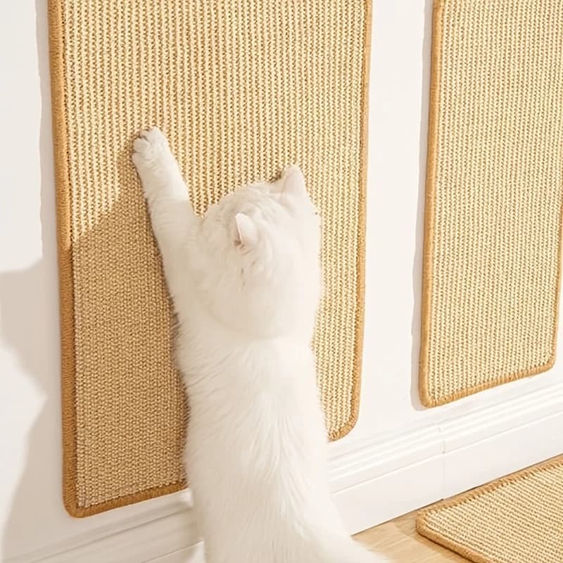 لوح خدش للقطط من السيزال المتين - لاصق سحري غير مرئي، تصميم أمان للأريكة، مناطق رياضية وراحة متعددة الطبقات، هدية مثالية للحيوانات الأليفة