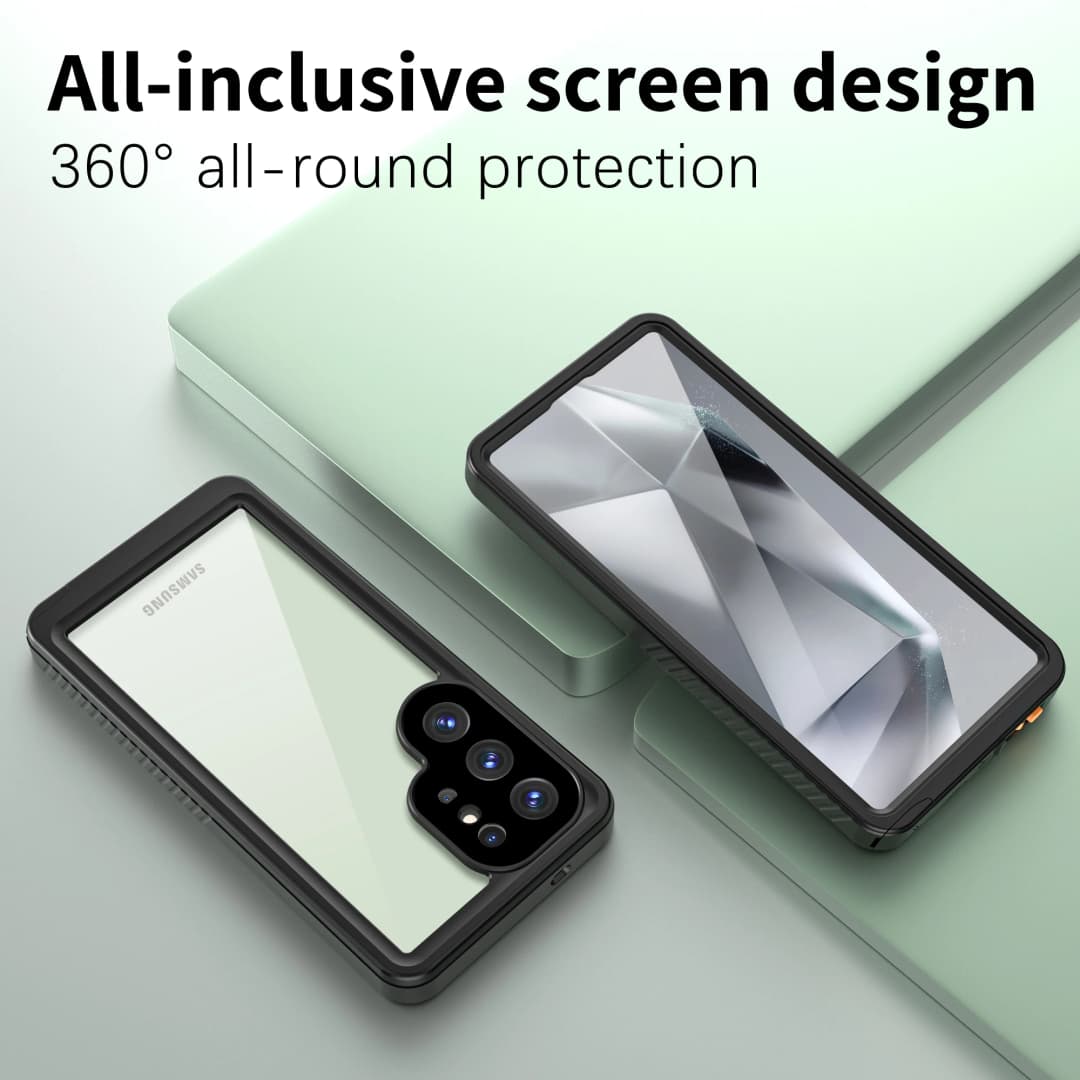 شل بوكس - جراب هاتف متين مقاوم للماء IP68 مع حماية عدسة PC و TPU لهواتف S25 ألترا، S23، S24 - 5