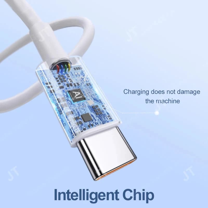 66W USB Type C To Type C Super Charger Cable For Huawei P50 P40 P30 Mate 9 10 Pro Nova 6 5 4 6A Fast Charing For Samsung Xiaomi - 5