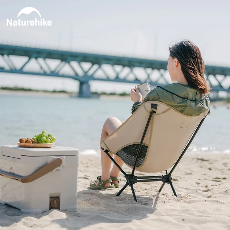 Naturehike 2023 Camping Chair Outdoor Ultralight Widen Folding Chair Portable Foldable Picnic Chair Travel Beach Fishing Chair - 6