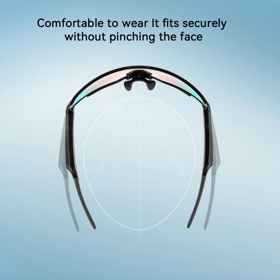 نظارات ذكية من Blackview مكالمات بلوتوث مشغل موسيقى نظارات شمسية ذكية مقاومة للأشعة فوق البنفسجية مضادة للوهج نظارات رجالية لركوب الدراجات في الهواء الطلق - 4