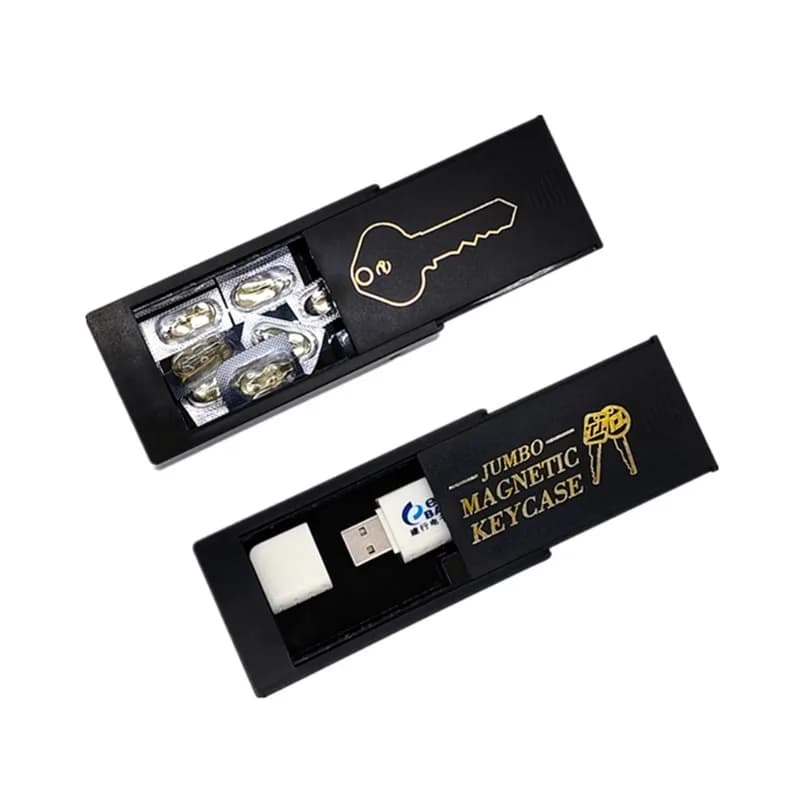 حامل مفاتيح مغناطيسي تحت السيارة، غطاء مفاتيح احتياطي بلاستيكي متين مع مغناطيس قوي للسيارة/المنزل/المكتب - 5