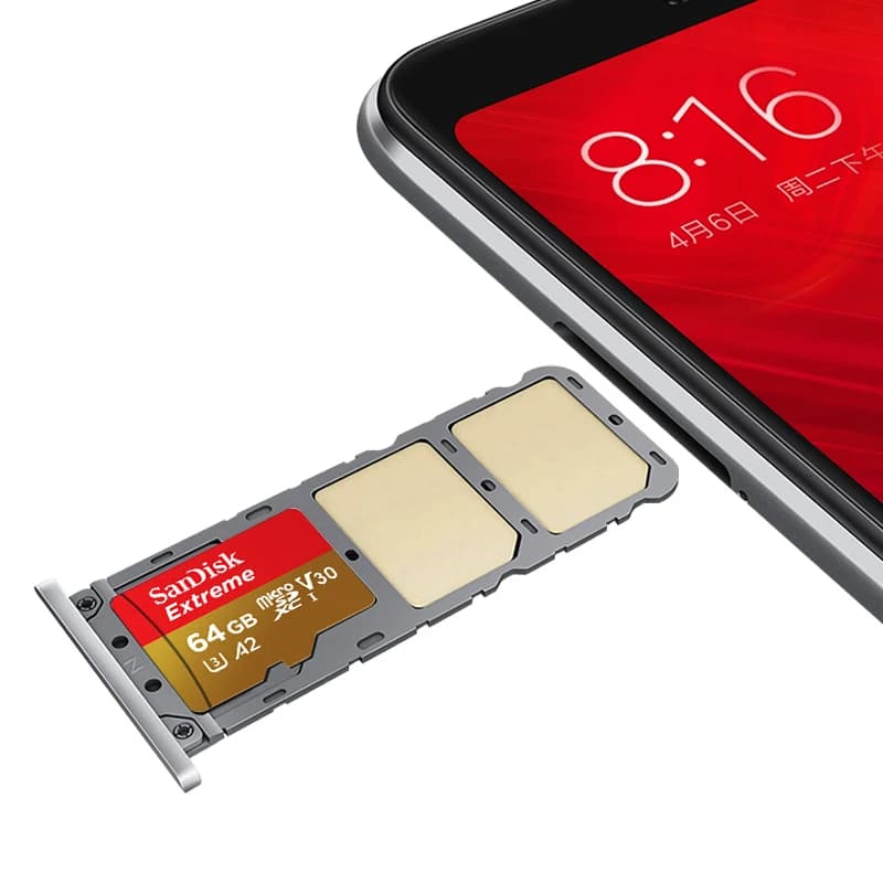 بطاقة ذاكرة SanDisk Extreme Micro SD بسعة 64 جيجابايت و128 جيجابايت و32 جيجابايت، بطاقة ذاكرة فلاش SD بسعة 256 جيجابايت، U3 4K V30، بطاقة مراقبة Microcard بسعة 512 جيجابايت و1 تيرابايت TF - 2