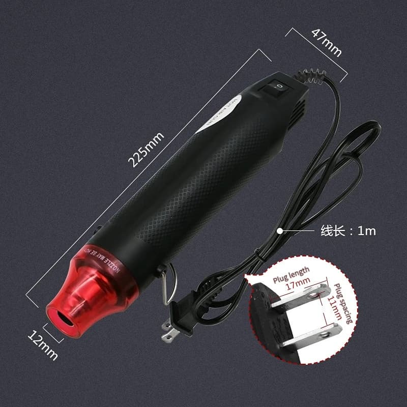 DIY Mini Hot Air Gun Hot Air Welding Station Car Cling Film Welding Temperature Air Gun Electric Blower Shrink Tube 220V - 3