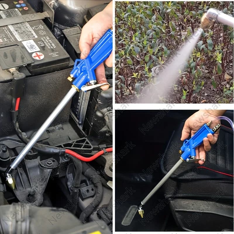 أداة تعمل بالهواء المضغوط محرك مدفع المياه أداة السيارة إصلاح تنظيف المياه بندقية عالية الصحافة محرك السيارة تدور النفط بندقية - 2