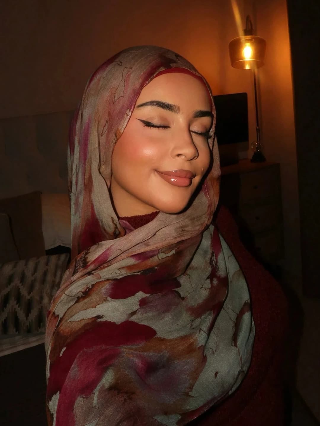 حجاب نسائي إسلامي مطبوع عليه ألوان مائية أنماط بوهيمية وشاح ناعم أوشحة رمضان وشاح الحجاب شالات عمامة حجاب قابل للتنفس - 2