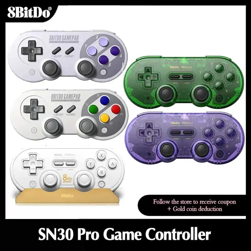 8BitDo SF30 Pro SN30 Pro Game Controller Wireless Bluetooth Gamepad Joystick for Windows Android MacOS Nintendo Switch NS2 Steam
