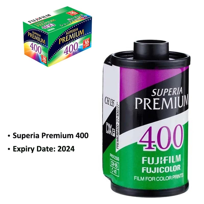 1-5 rolls Fujifilm Superia Premium 400 Color 135 Film 36 Exposure Xtra 400 Upgrade Edition For 135 FCamera - Expiry Date:2027 - 2