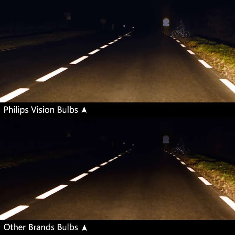 مصابيح أمامية هالوجين أصلية للسيارة Philips 2PCS Vision H4 12V 60/55W P43t 3200K قياسية استبدال حزمة أشعة عالية ومنخفضة 12342 - 2