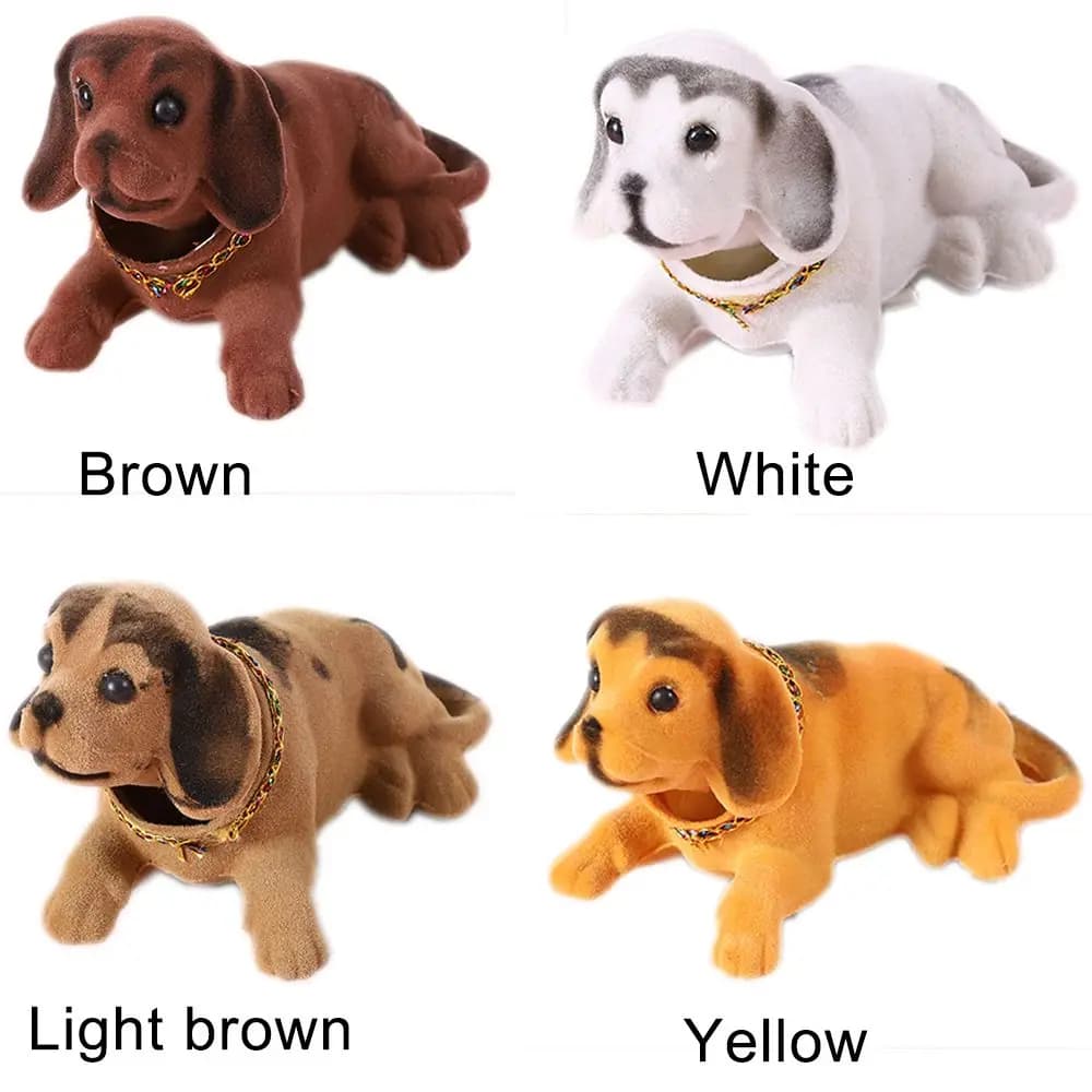 Car Ornaments Shaking Head Dog Doll Car Dashboard Toys Cute Nodding Puppy Auto Interior Accessories Auto Decor Kids Gift - 4