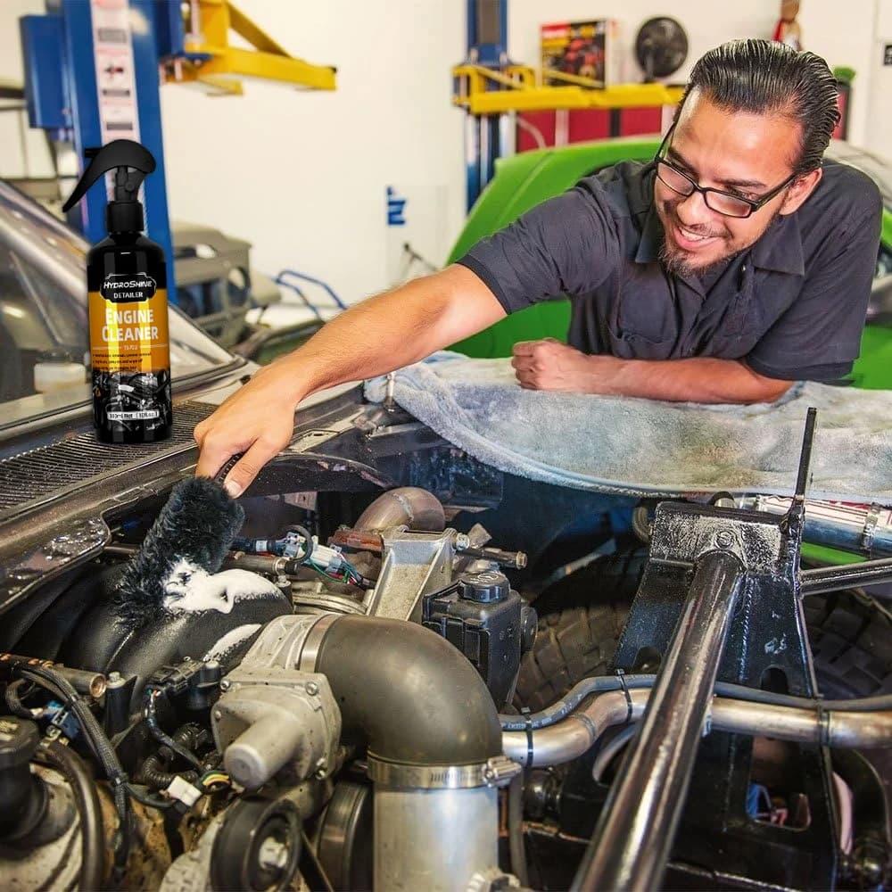 رذاذ تنظيف محرك السيارة Hydroshine للعناية بالمحرك إزالة الغبار والزيوت الثقيلة أداة تنظيف قوية للمحرك - 4