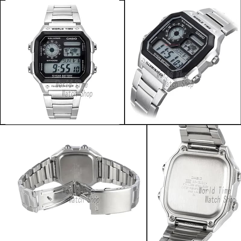 ساعة Casio رجالية فاخرة رقمية وعسكرية مقاومة للماء - 5