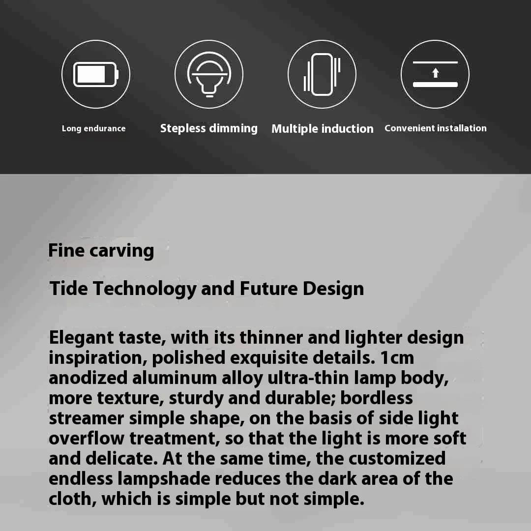 مصباح Yeelight ذكي يعمل بالاستشعار البشري، بطارية 1500 مللي أمبير، تحكم في السطوع، شحن لاسلكي - 5