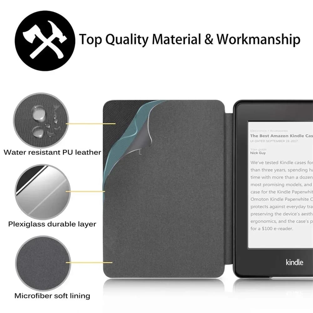 Case for Kindle 2024 2022 2021 Paperwhite Colorsoft 1 2 3 5 6 10th 11th 12th Generation 6 6.8 7 Inch Magnetic Pouch Cover Shell - 5