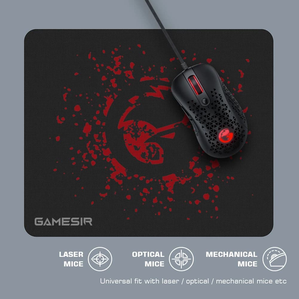 فأرة ألعاب سلكية GameSir GM500 خفيفة الوزن، مستشعر بصري PMW33600، دقة 12000 DPI - 6