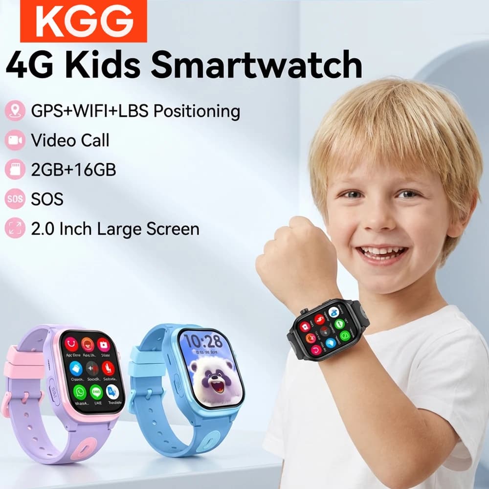 Smart Watch Kids 4G GPS WIFI Video Call APP Download SOS Children Phone Call Smartwatch Monitor Location Tracker Boys Girls Gift