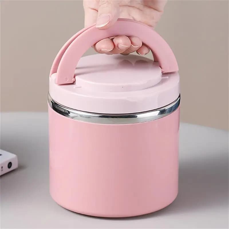 Soup Thermos Food Jar Insulated Lunch Container Bento Box for Cold Hot Food Food Flask Stainless Steel Lunch Box With Handle - 5