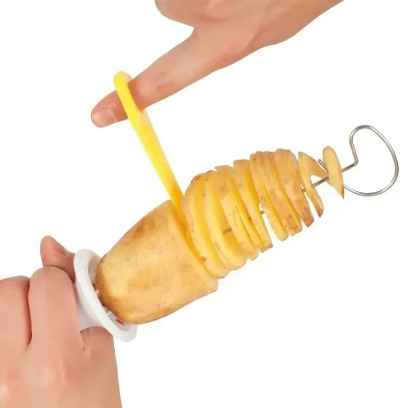 Kitchen Whirlwind Potato Spiral Cutter Potato Tower Making Machine Vegetable Slicer Vegetable Tools Accessories Gadgets - 2