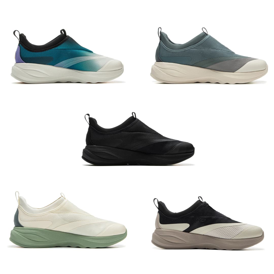 أحذية مشي لي نينغ للرجال SOFT GO 2 كومفوم سهلة الارتداء بكعب سميك ونعل ناعم مريحة وقابلة للارتداء رياضية وكاجوال AGLV005 - 2