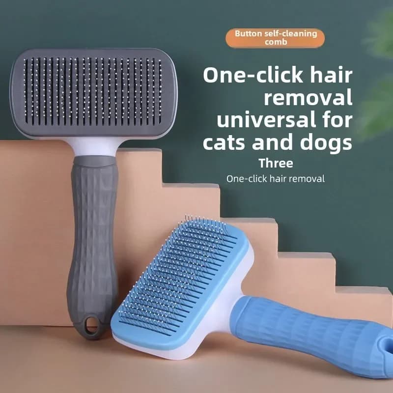 Stainless Steel Pet Hair Remover Brush for Dogs Cats Professional Deshedding Grooming Tool Home Pet Supplies Cat Dog Accessories - 3