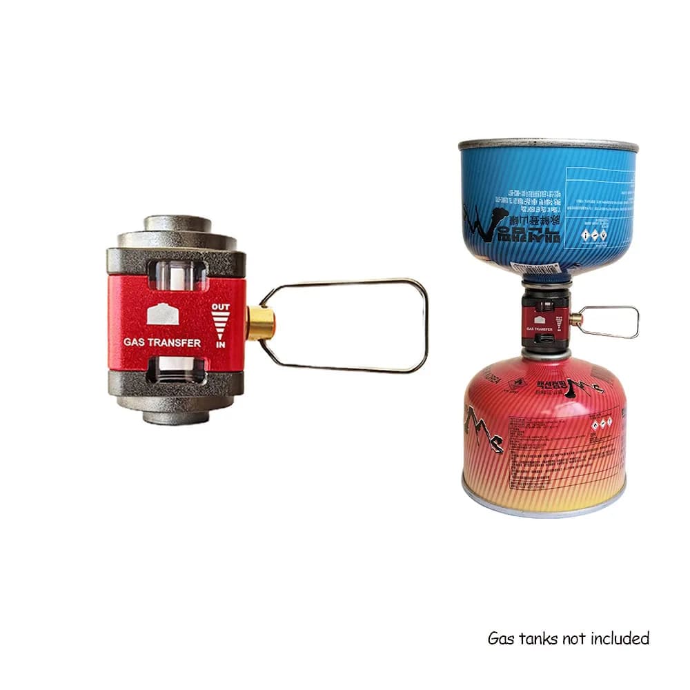Outdoor Camping Visual Gas Tank Converter Tank Gas Refill Adapter Isobutane/Butane Mutual Charge Gas Adapter Collection Valve - 4
