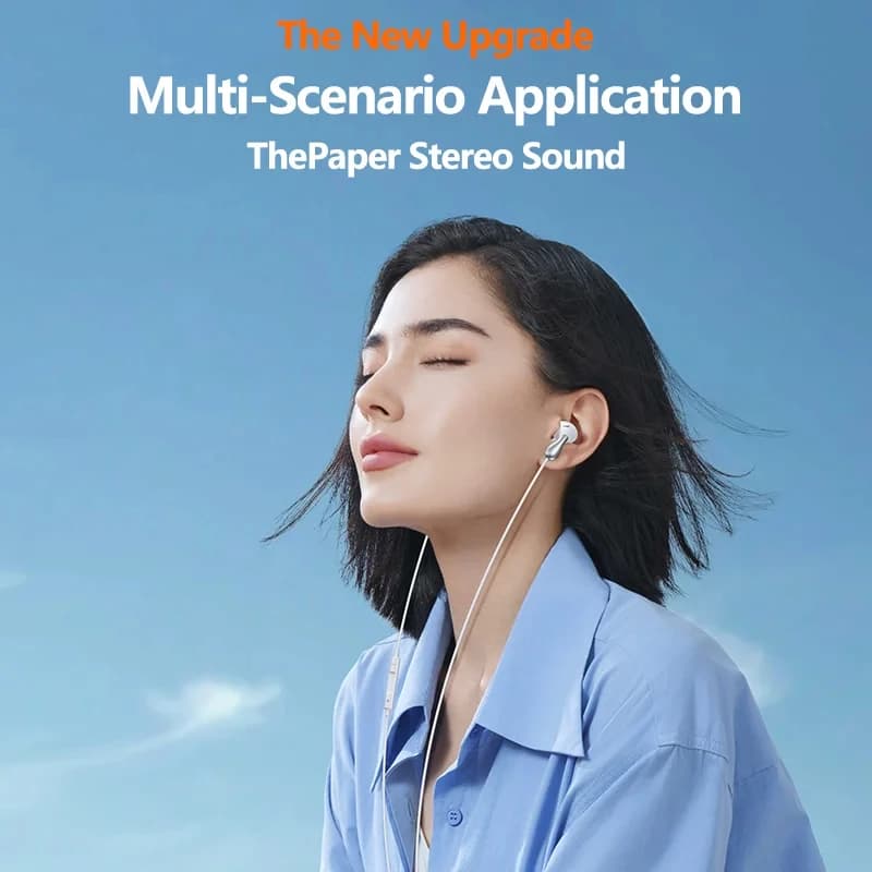 سماعات سلكية USB Type C لهواتف سامسونج جالاكسي S25 وS24 وS23 وS22 وS21 Ultra، A53 وA52 وA54 ونوت 20، مع مقبس 3.5 ملم - 2