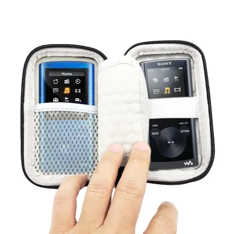 حقيبة قرص صلب مقاومة للماء لجهاز Kugou MP3 حقيبة سوداء لجهاز MP4 منظم أقراص صلبة محمولة للسفر - 5