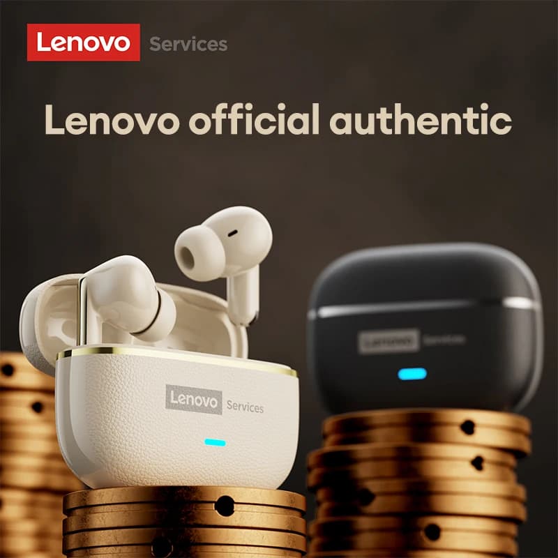 Lenovo LE208 Wireless Bluetooth 6.0 Leather Headphones HiFi Lossless Sound Noise Reduction Earphone Low Latency Gaming Earbuds - 4