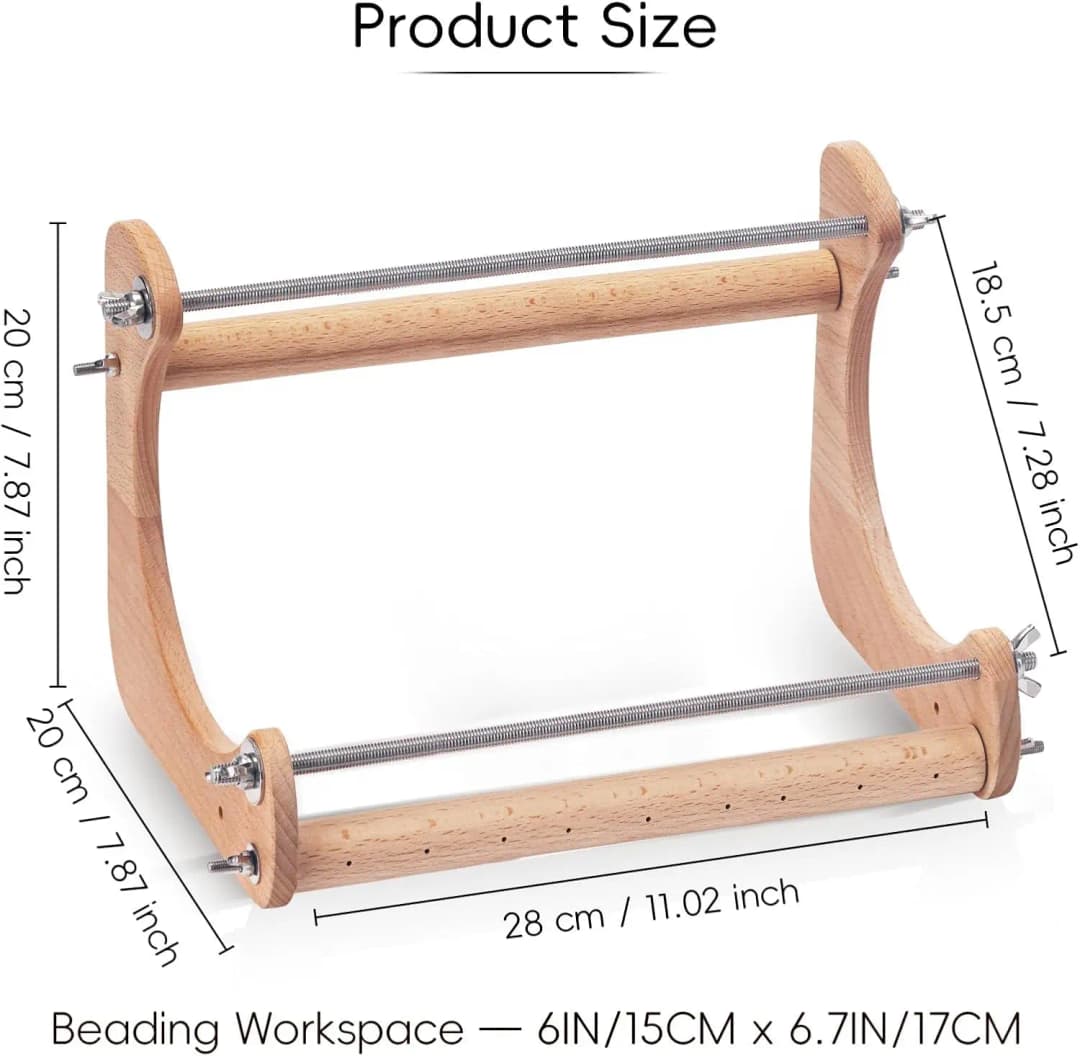 Wood Loom Beading Supplies Bead Loom Kit Weaving Beading Loom for Jewelry Bracelet DIY Knitting Handmade Beads Knitting Tool - 2